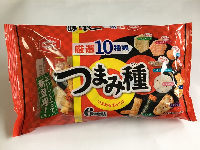 SNACK RICE CRACKER 6 BAGS#つまみ種　6袋詰